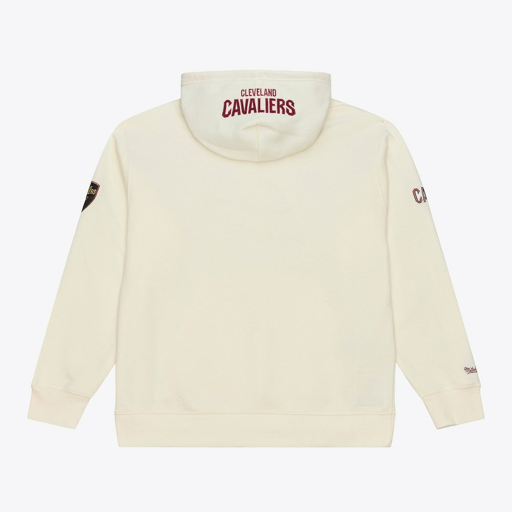 Cleveland Cavaliers Hardwood Classics Chainstitch Premium Fleece Hoodie sale - Cream for sale
