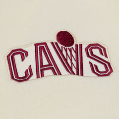 Cleveland Cavaliers Hardwood Classics Chainstitch Premium Fleece Hoodie sale - Cream for sale