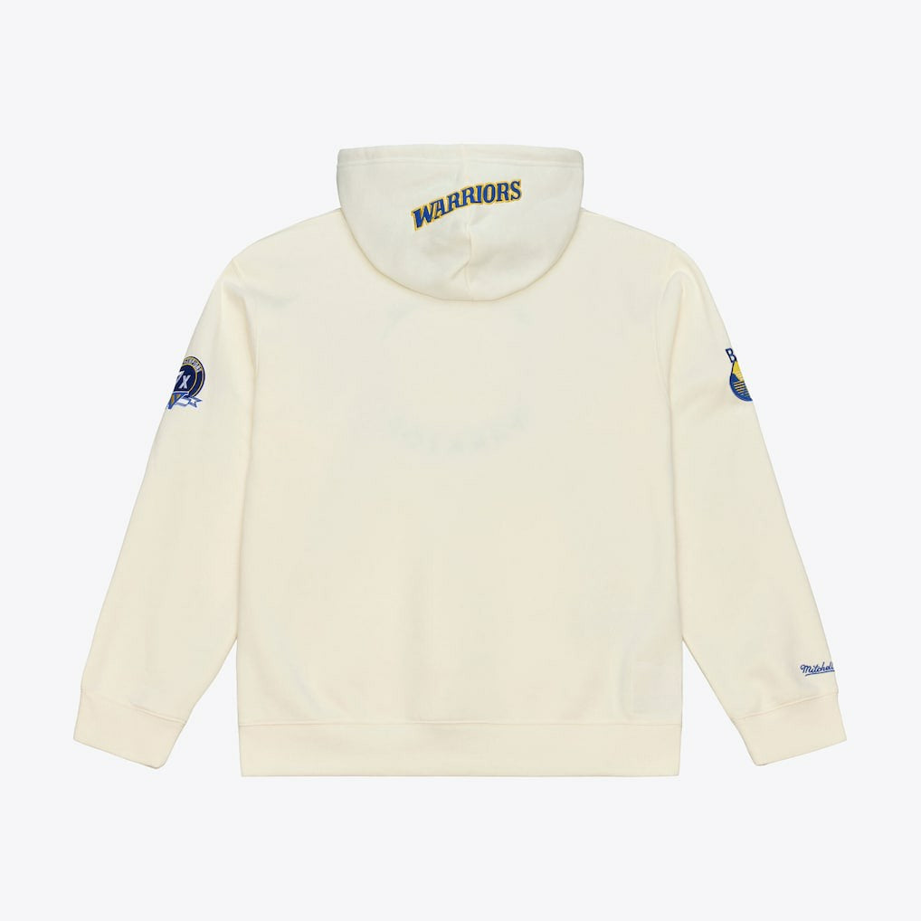 Golden State Warriors Hardwood Classics Chainstitch Premium Fleece Hoodie sale - Cream on sale