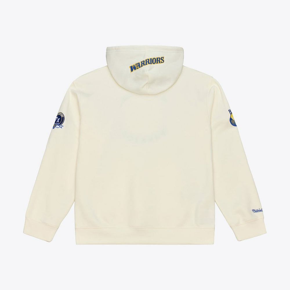 Golden State Warriors Hardwood Classics Chainstitch Premium Fleece Hoodie sale - Cream on sale
