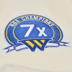 Golden State Warriors Hardwood Classics Chainstitch Premium Fleece Hoodie sale - Cream on sale