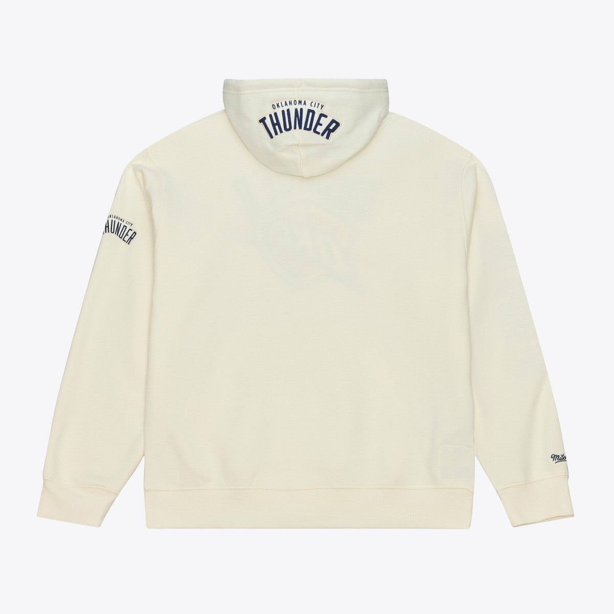 Oklahoma City Thunder Hardwood Classics Chainstitch Premium Fleece Hoodie - Cream on sale