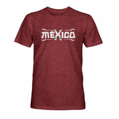 Mexico National Team 1863FC Athletic Wordmark Vintage Tri-Blend T-Shirt - Maroon on sale