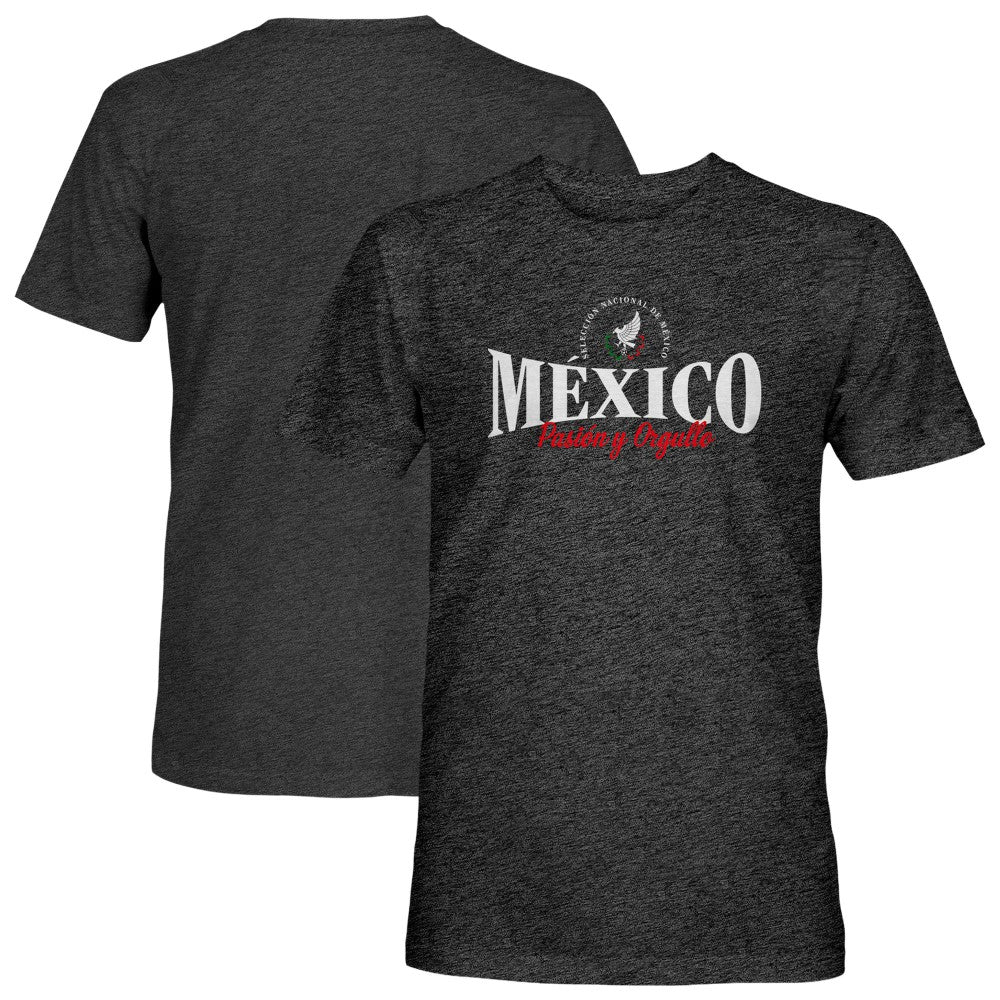 Mexico National Team 1863FC Athletic Wordmark Vintage Tri-Blend T-Shirt - Black cheap