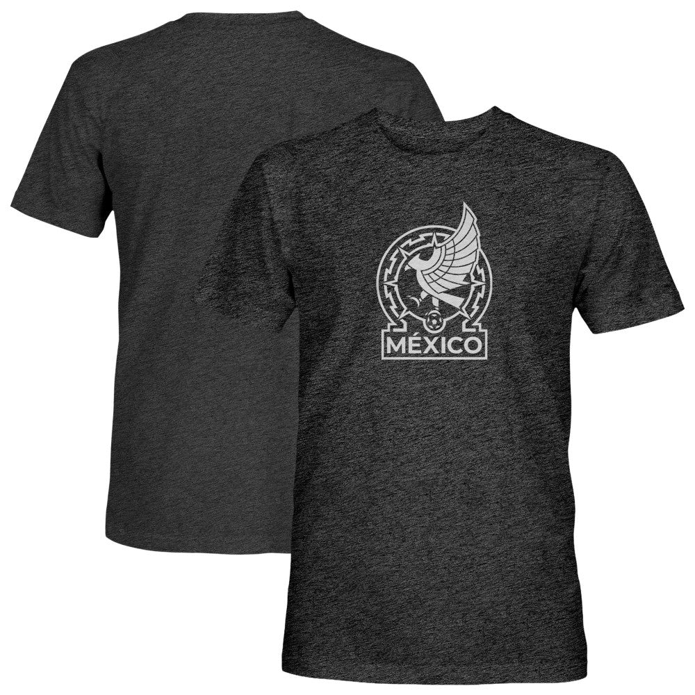 Mexico National Team 1863FC Mono Badge Vintage Tri-Blend T-Shirt - Black discount