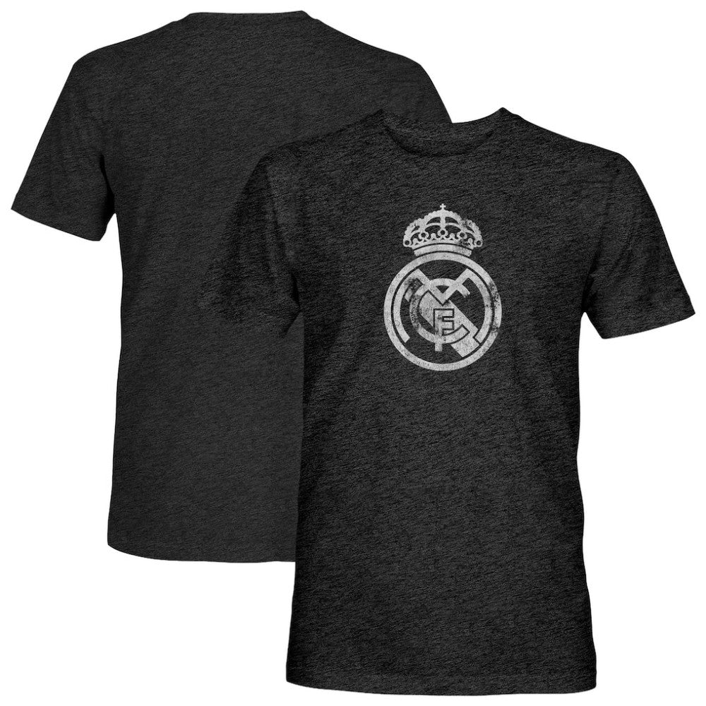 Real Madrid 1863FC Mono Badge Vintage Tri-Blend T-Shirt - Black discount