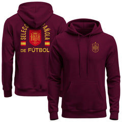 Spain National Team 1863FC True Glory Fleece Hoodie - Maroon on sale
