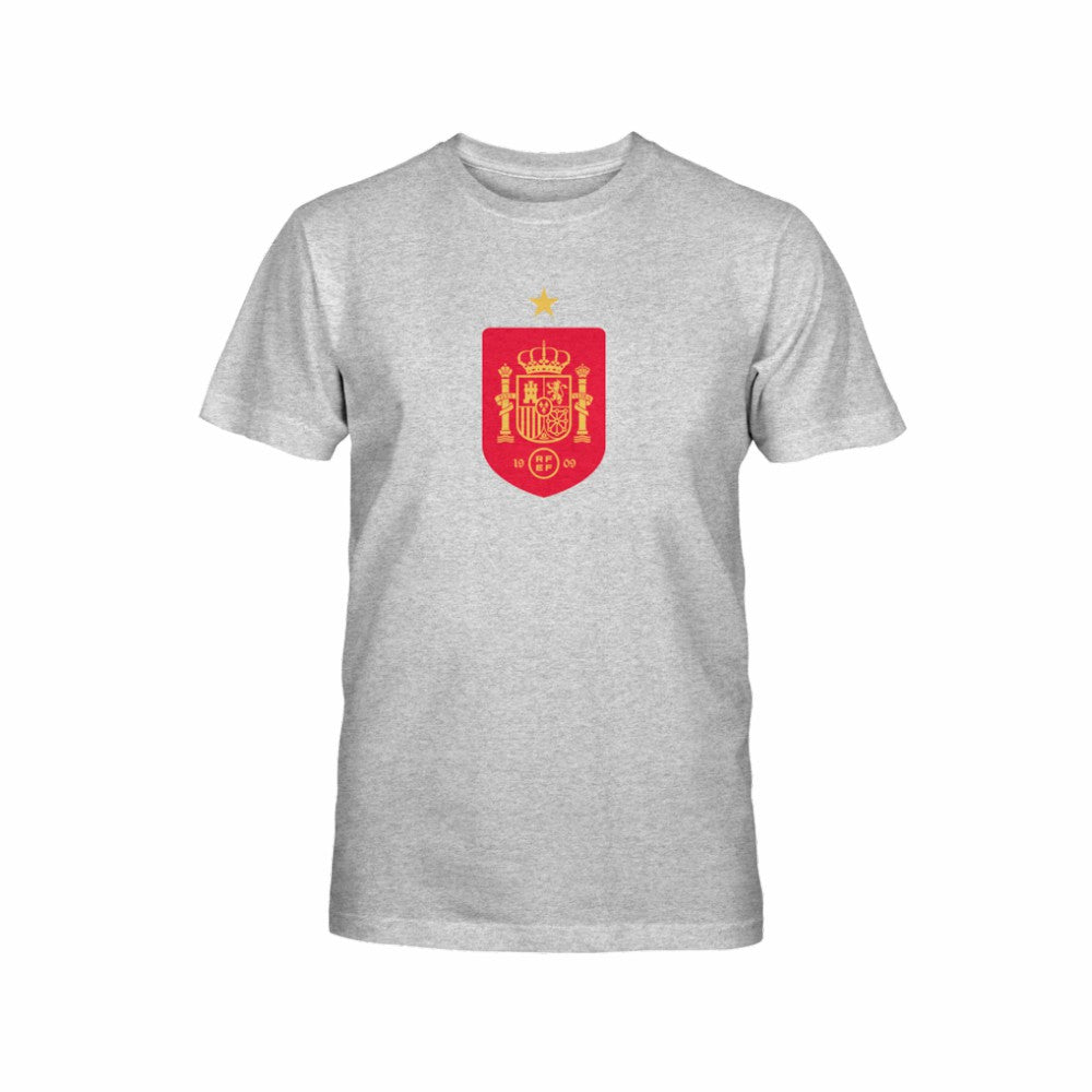 Spain National Team 1863FC Youth Color Badge T-Shirt - Gray discount