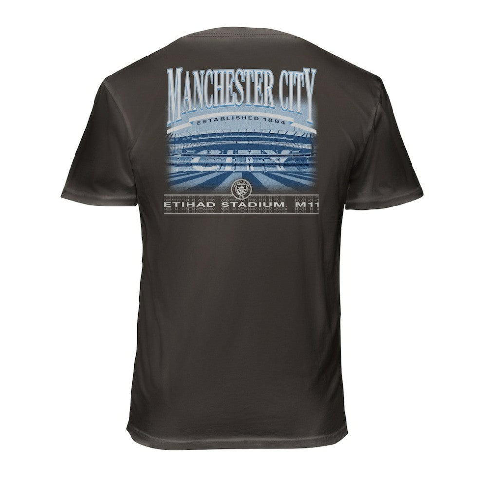 Manchester City 1863FC Wordmark Cotton T-Shirt - Gray cheap