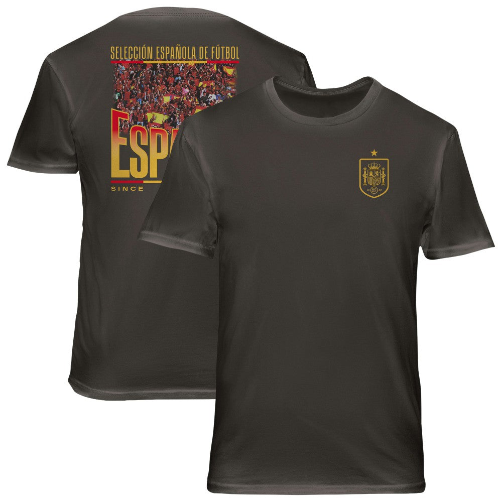 Spain National Team 1863FC Wordmark Cotton T-Shirt - Gray on sale