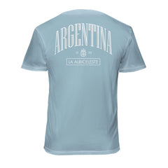 Argentina National Team 1863FC Back Wordmark Soft Wash T-Shirt - Light Blue for sale