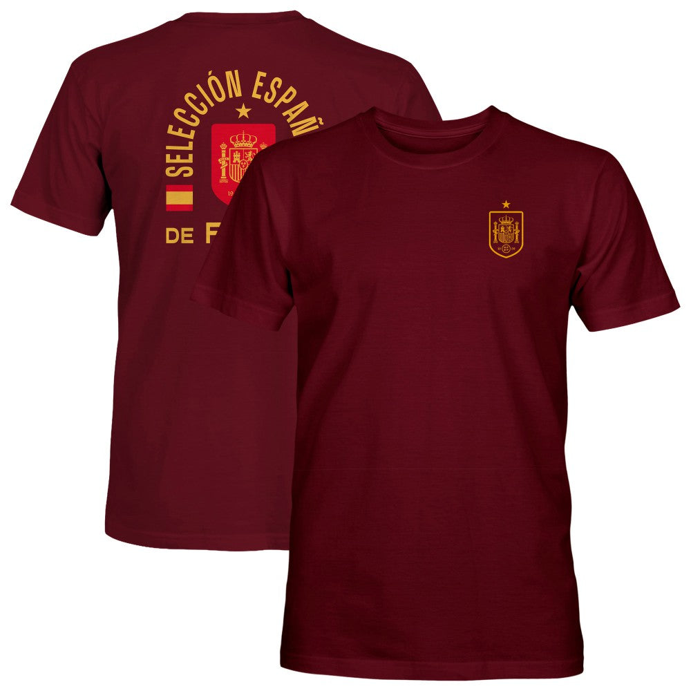 Spain National Team 1863FC True To Glory Heavyweight T-Shirt - Maroon outlet