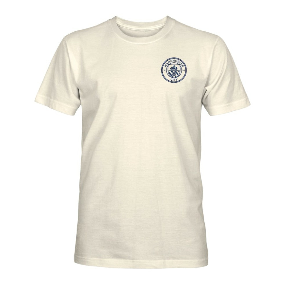 Manchester City 1863FC Big Logo Heavyweight T-Shirt - Cream sale
