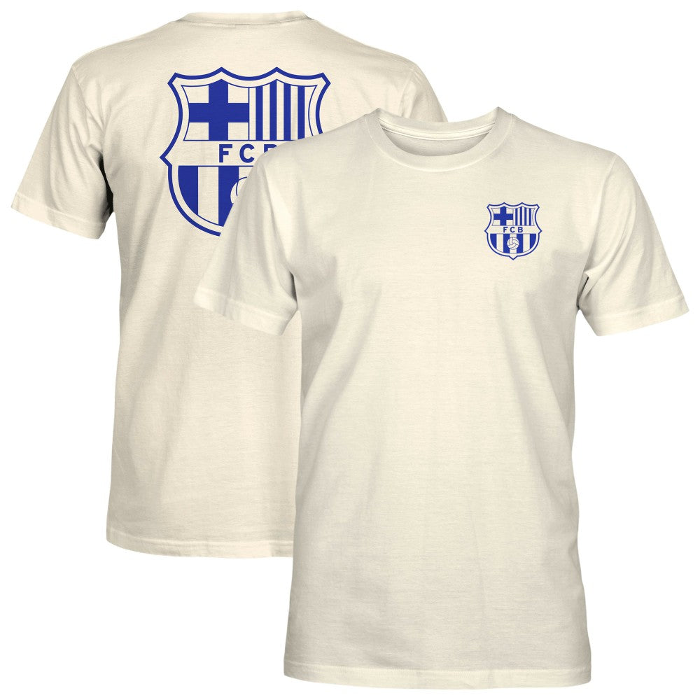 Barcelona 1863FC Big Logo Heavyweight T-Shirt - Cream outlet