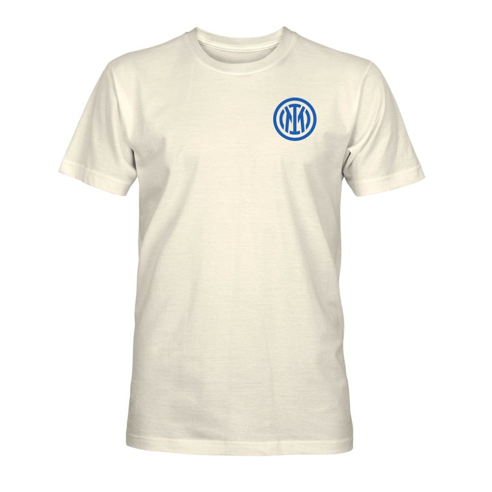 Inter Milan 1863FC Big Logo Heavyweight T-Shirt - Cream cheap