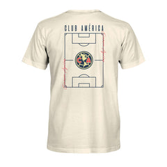 Club America 1863FC Own the Pitch Heavyweight T-Shirt - Cream outlet