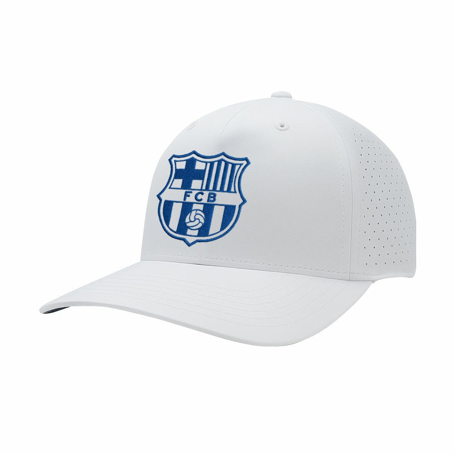 Barcelona 1863FC Mono Badge High Point Adjustable Hat - White cheap