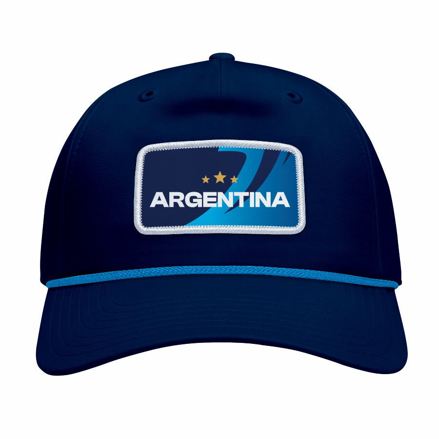 Argentina National Team 1863FC Color Badge Caddy Adjustable Hat - Navy for sale