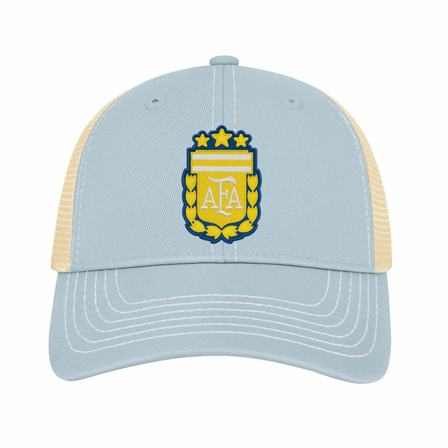 Argentina National Team 1863FC Color Badge Offroad Adjustable Trucker Hat - Light Blue cheap