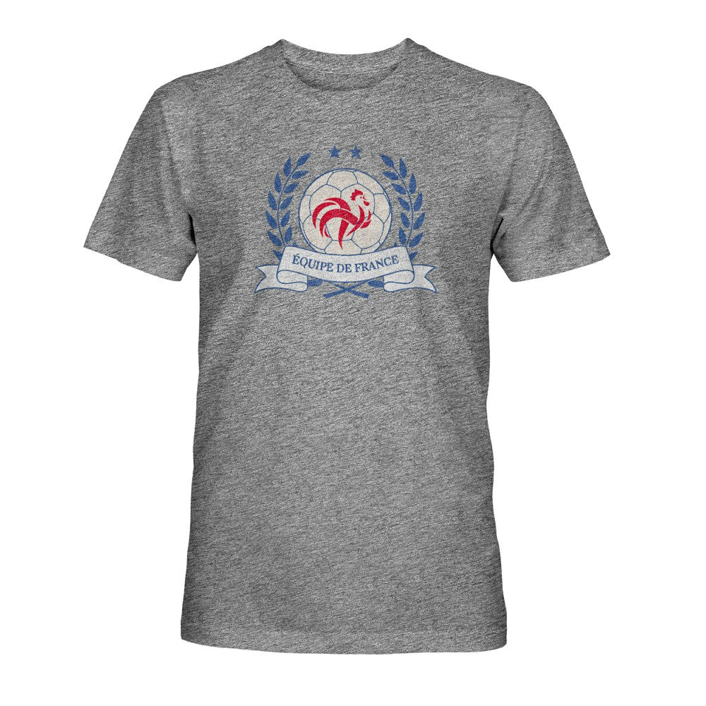 France National Team 1863FC Vintage Tri-Blend T-Shirt - Gray sale
