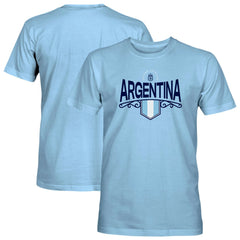Argentina National Team 1863FC Pennant T-Shirt - Light Blue outlet