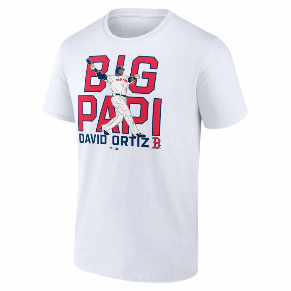 David Ortiz Boston Red Sox Cooperstown Player T-Shirt White