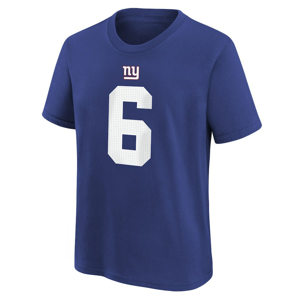 Jaxson Dart New York Giants Youth Name & Number T-Shirt - Royal online