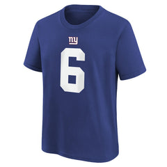 Jaxson Dart New York Giants Youth Name & Number T-Shirt - Royal online