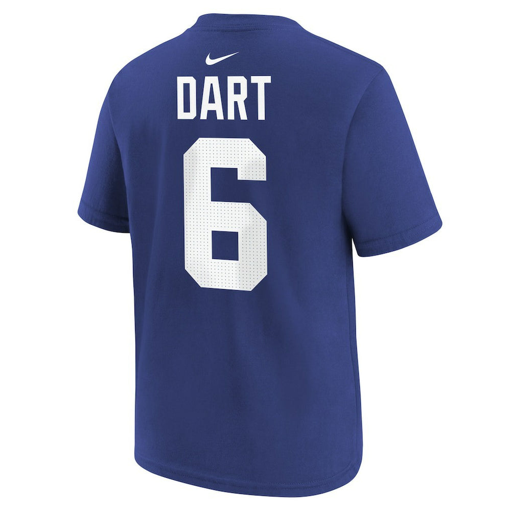 Jaxson Dart New York Giants Youth Name & Number T-Shirt - Royal online