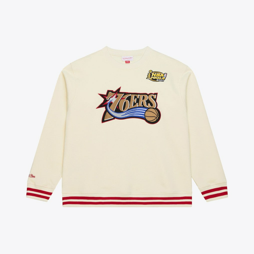 Philadelphia 76ers Hardwood Classics 76 Originals Collection Sweatshirt - Cream on sale
