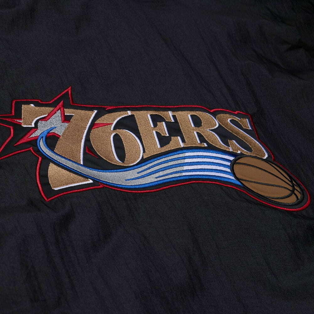 Philadelphia 76ers Hardwood Classics 76 Originals Collection Fushion Full-Snap Hoodie Jacket - Black sale
