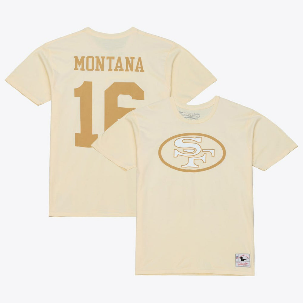 Joe Montana San Francisco 49ers Sandman Name & Number T-Shirt - Cream online