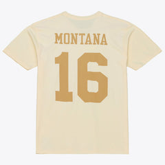 Joe Montana San Francisco 49ers Sandman Name & Number T-Shirt - Cream online