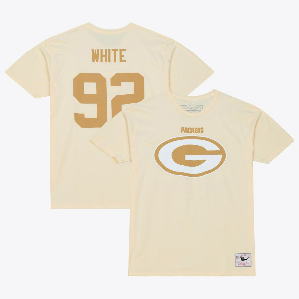 Reggie White Green Bay Packers Sandman Name & Number T-Shirt - Cream cheap