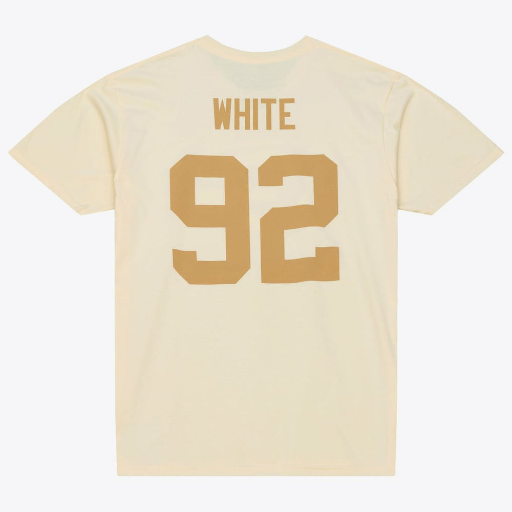 Reggie White Green Bay Packers Sandman Name & Number T-Shirt - Cream cheap