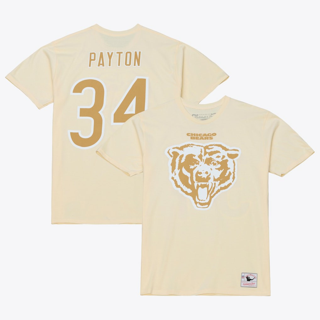Walter Payton Chicago Bears Sandman Name & Number T-Shirt - Cream discount