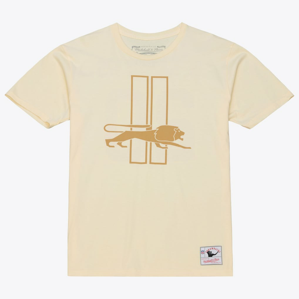 Barry Sanders Detroit Lions Sandman Name & Number T-Shirt - Cream sale