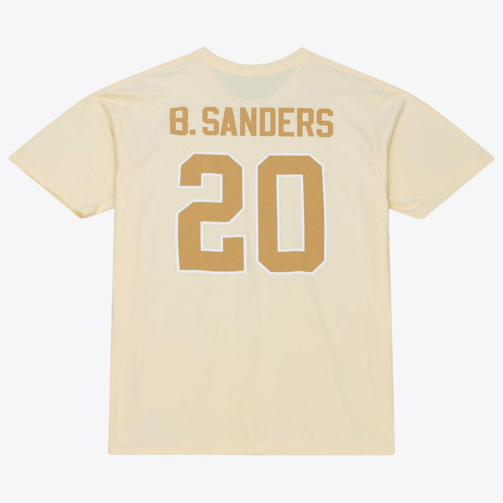 Barry Sanders Detroit Lions Sandman Name & Number T-Shirt - Cream sale