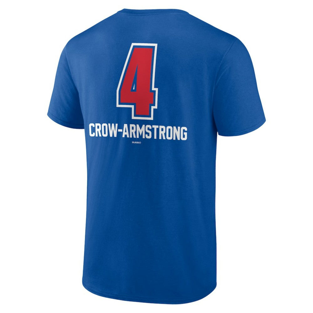 Pete Crow-Armstrong Chicago Cubs Fastball Player Name & Number T-Shirt Royal