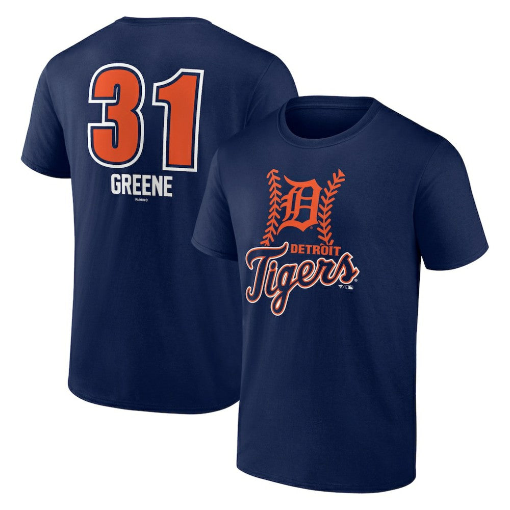 Riley Greene Detroit Tigers Fastball Player Name & Number T-Shirt Navy