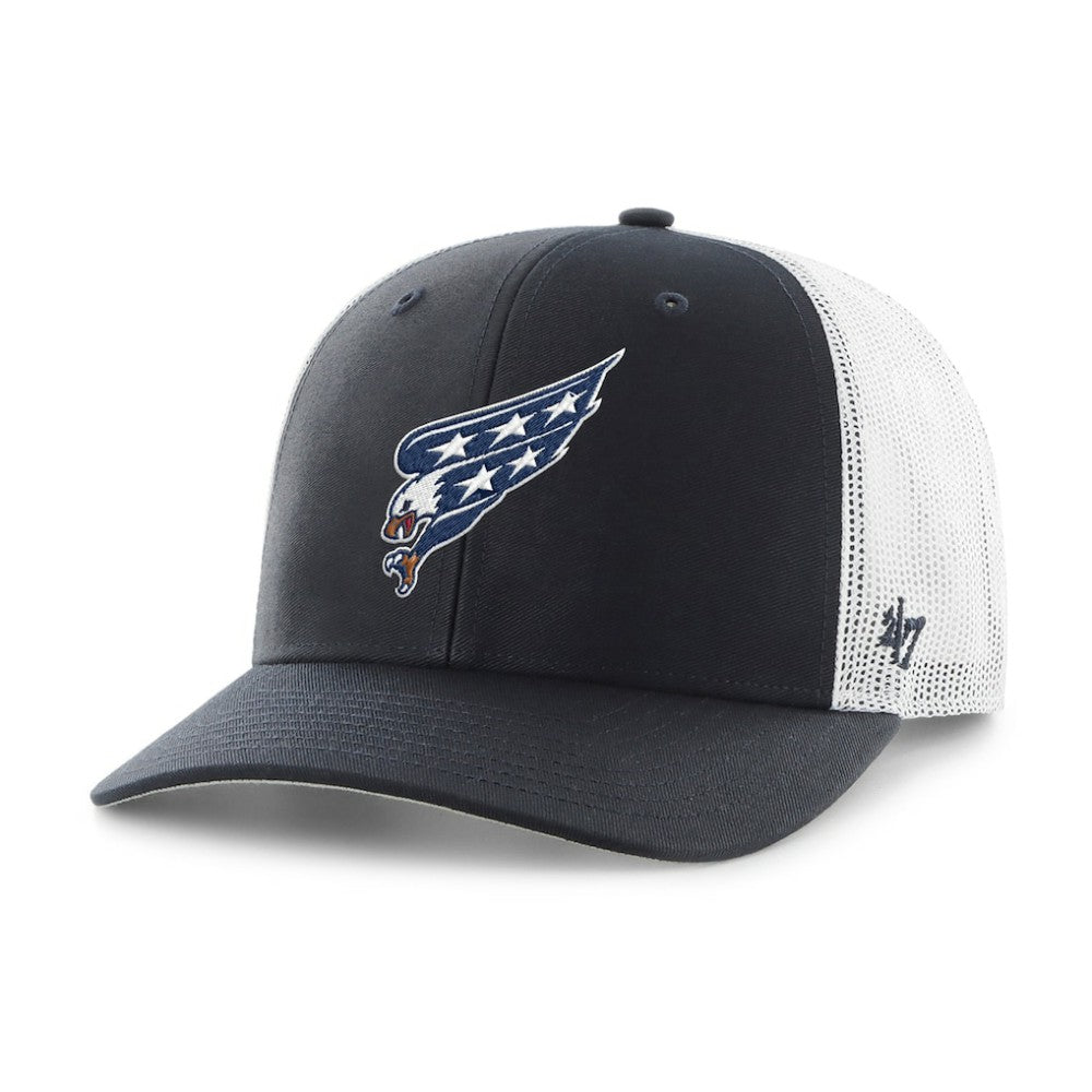 Washington Capitals '47 Logo Trucker Adjustable Hat - Navy/White Hats