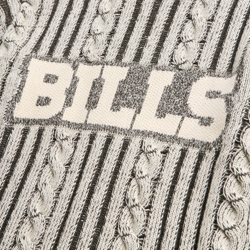 Buffalo Bills Off Season x NFL Unisex Cable Knit Sweater - Cream/Gray online
