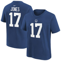 Daniel Jones Indianapolis Colts Youth Player Name & Number T-Shirt - Royal cheap