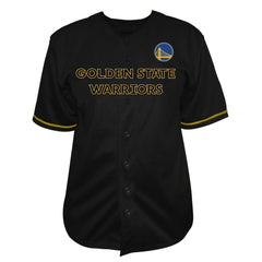 Golden State Warriors Big & Tall Pop Full-Button Jersey sale - Black discount