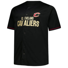 Cleveland Cavaliers Big & Tall Pop Full-Button Jersey sale - Black cheap