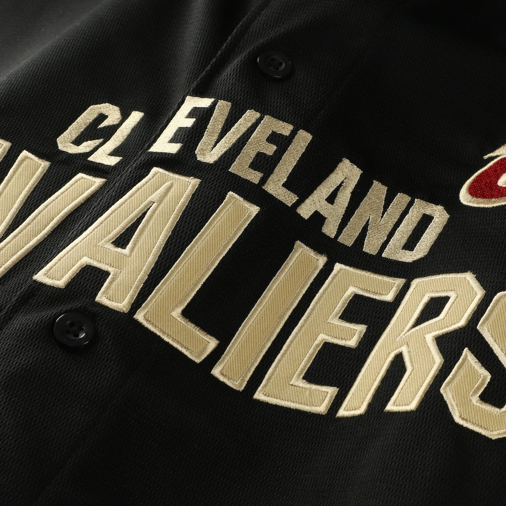 Cleveland Cavaliers Big & Tall Pop Full-Button Jersey sale - Black cheap