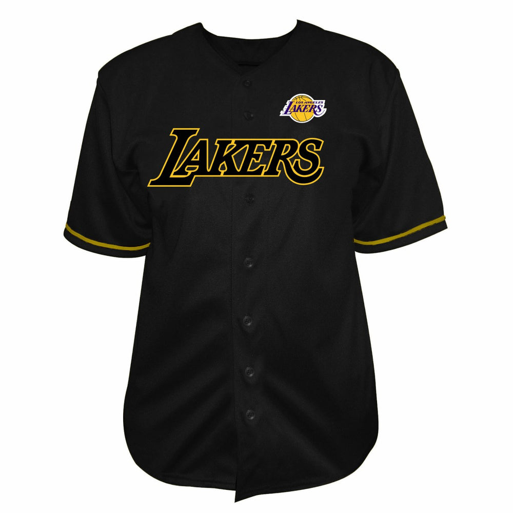 Los Angeles Lakers Big & Tall Pop Full-Button Jersey - Black online