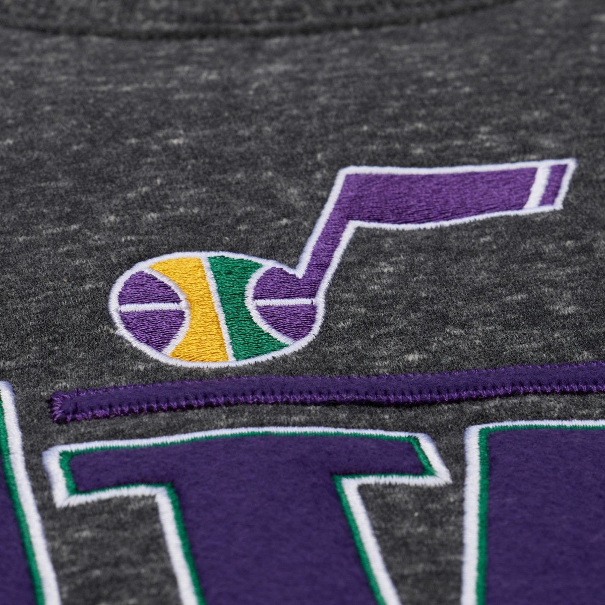Utah Jazz Throw It Back Fleece Sweatshirt - Black cheap
