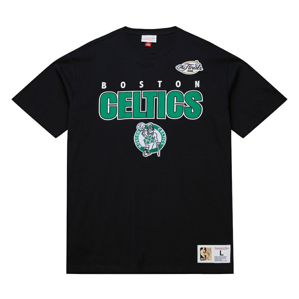Boston Celtics Hardwood Classics Throw It Back Premium T-Shirt - Black cheap