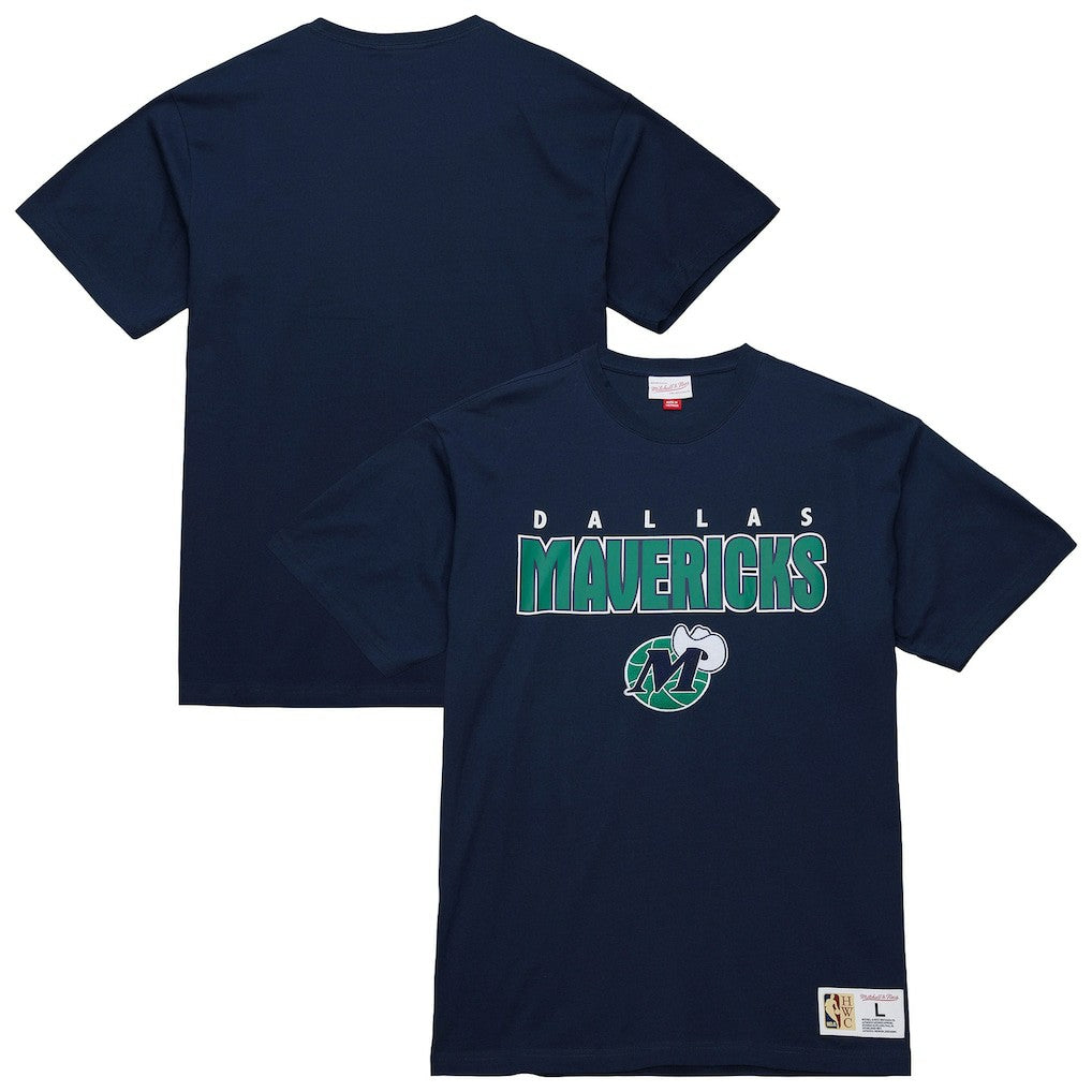 Dallas Mavericks Hardwood Classics Throw It Back Premium T-Shirt sale - Navy shop